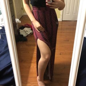 NWT Charlotte Russe Slit Skirt